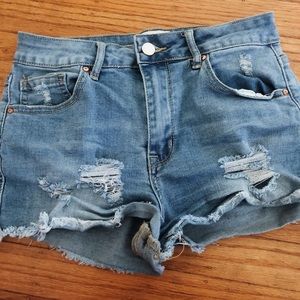 Denim shorts